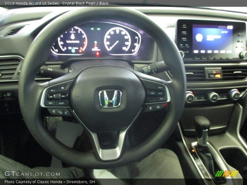 Crystal Black Pearl / Black 2019 Honda Accord LX Sedan