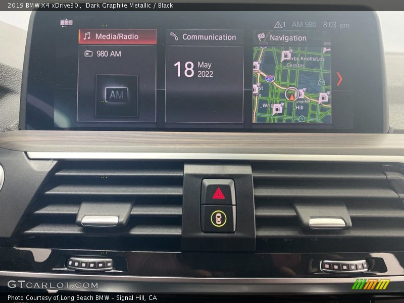 Dark Graphite Metallic / Black 2019 BMW X4 xDrive30i