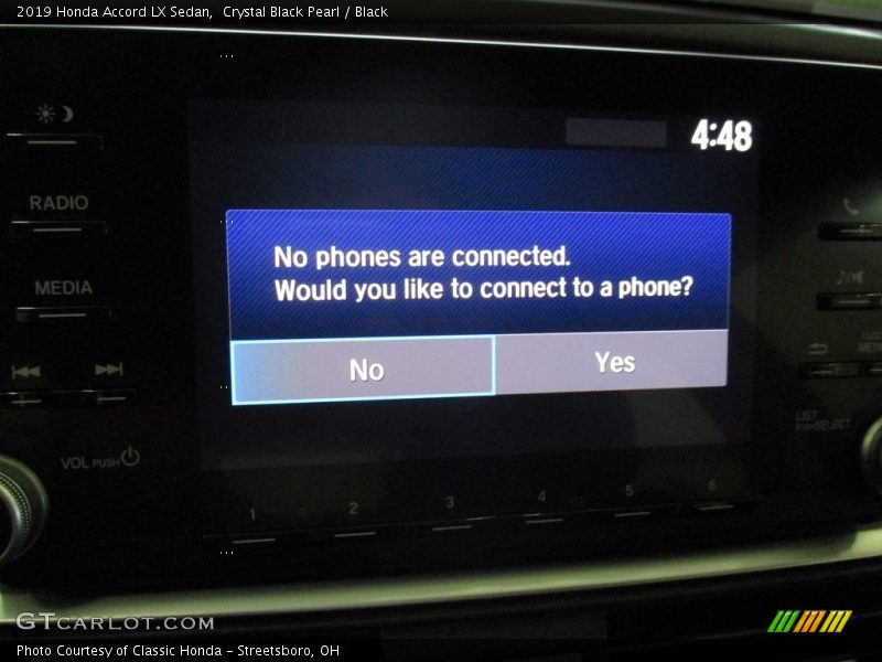 Crystal Black Pearl / Black 2019 Honda Accord LX Sedan