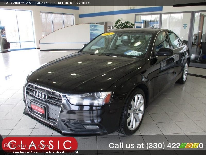Brilliant Black / Black 2013 Audi A4 2.0T quattro Sedan