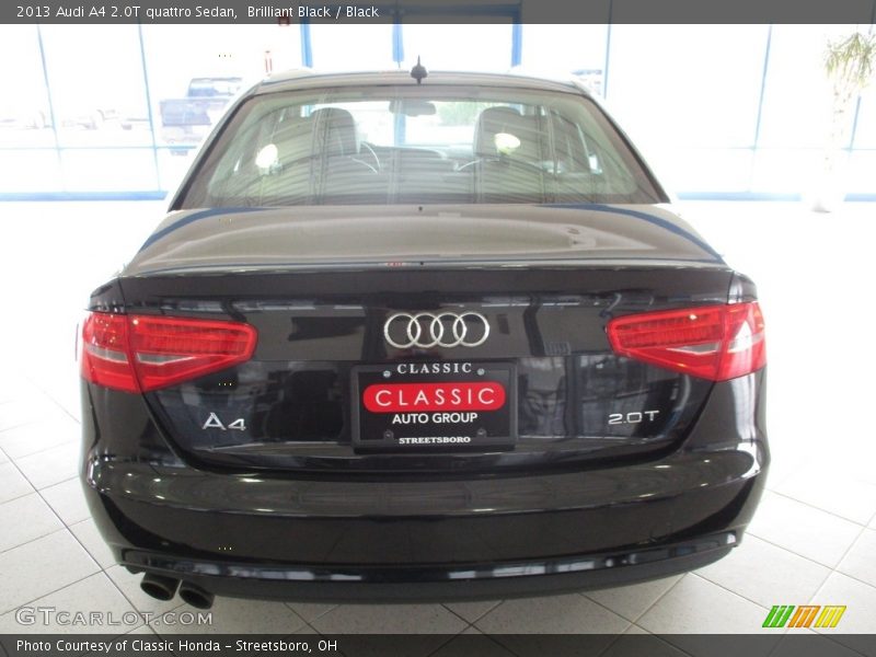 Brilliant Black / Black 2013 Audi A4 2.0T quattro Sedan