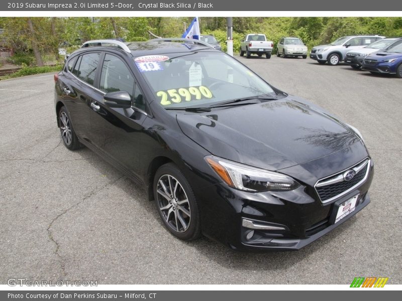 Crystal Black Silica / Black 2019 Subaru Impreza 2.0i Limited 5-Door