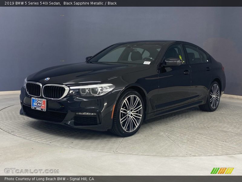 Black Sapphire Metallic / Black 2019 BMW 5 Series 540i Sedan