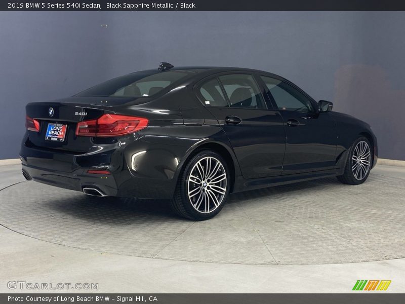 Black Sapphire Metallic / Black 2019 BMW 5 Series 540i Sedan
