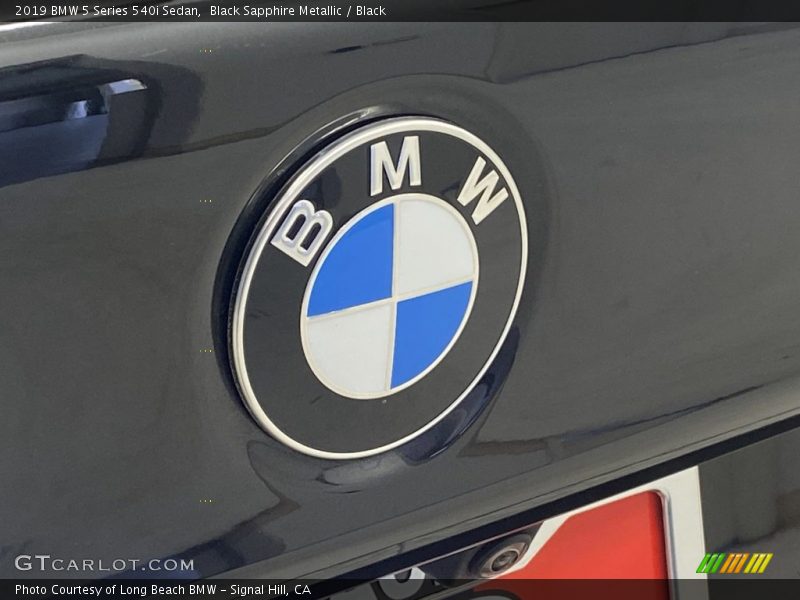 Black Sapphire Metallic / Black 2019 BMW 5 Series 540i Sedan