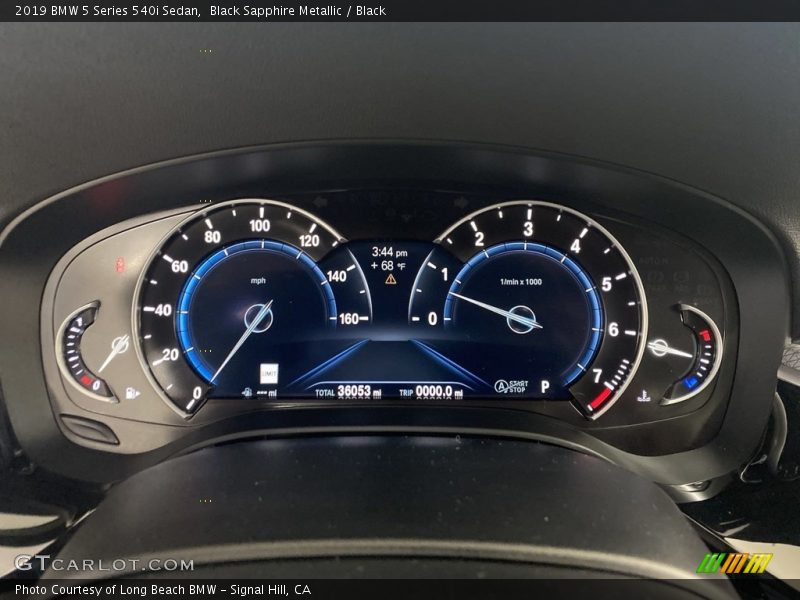 Black Sapphire Metallic / Black 2019 BMW 5 Series 540i Sedan