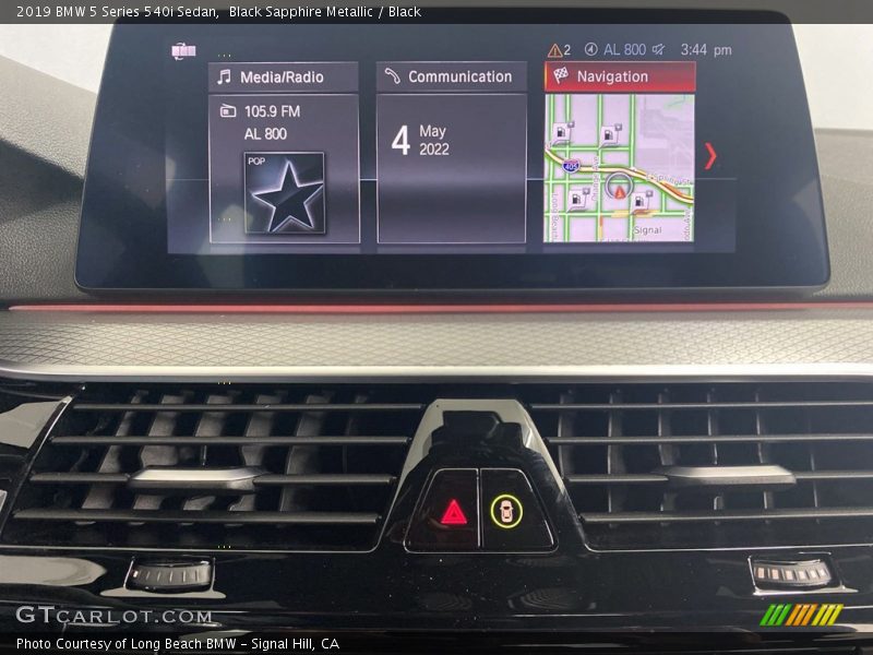 Black Sapphire Metallic / Black 2019 BMW 5 Series 540i Sedan