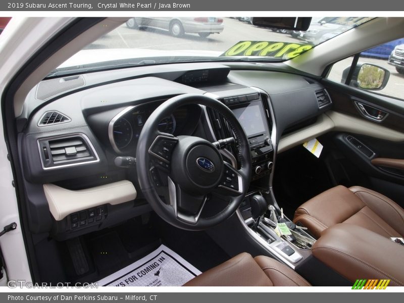 Crystal White Pearl / Java Brown 2019 Subaru Ascent Touring