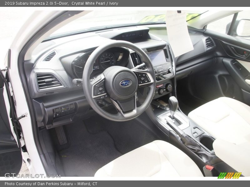 Crystal White Pearl / Ivory 2019 Subaru Impreza 2.0i 5-Door