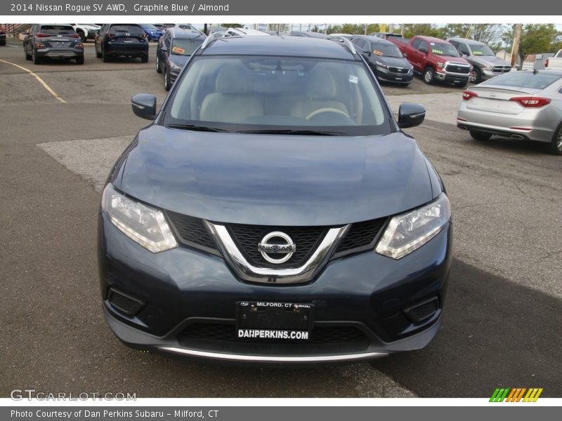Graphite Blue / Almond 2014 Nissan Rogue SV AWD