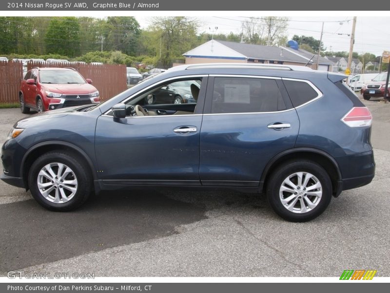 Graphite Blue / Almond 2014 Nissan Rogue SV AWD