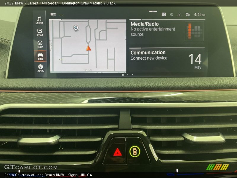 Donington Gray Metallic / Black 2022 BMW 7 Series 740i Sedan