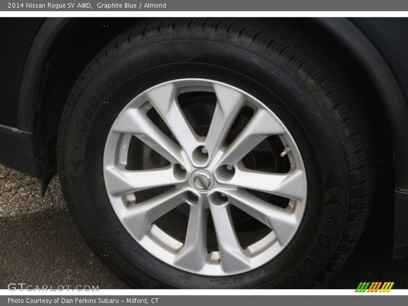 Graphite Blue / Almond 2014 Nissan Rogue SV AWD
