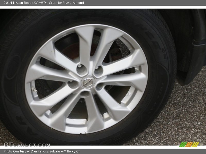 Graphite Blue / Almond 2014 Nissan Rogue SV AWD