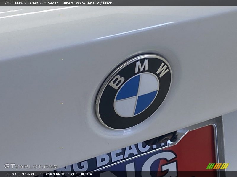 Mineral White Metallic / Black 2021 BMW 3 Series 330i Sedan