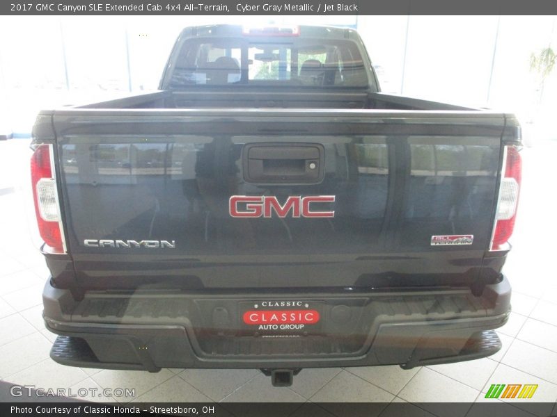 Cyber Gray Metallic / Jet Black 2017 GMC Canyon SLE Extended Cab 4x4 All-Terrain