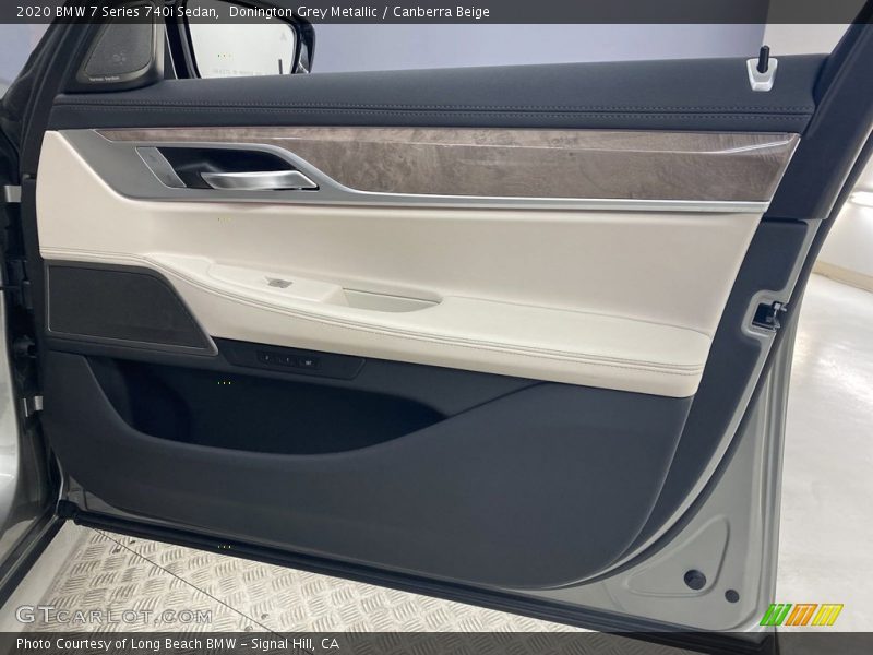 Donington Grey Metallic / Canberra Beige 2020 BMW 7 Series 740i Sedan