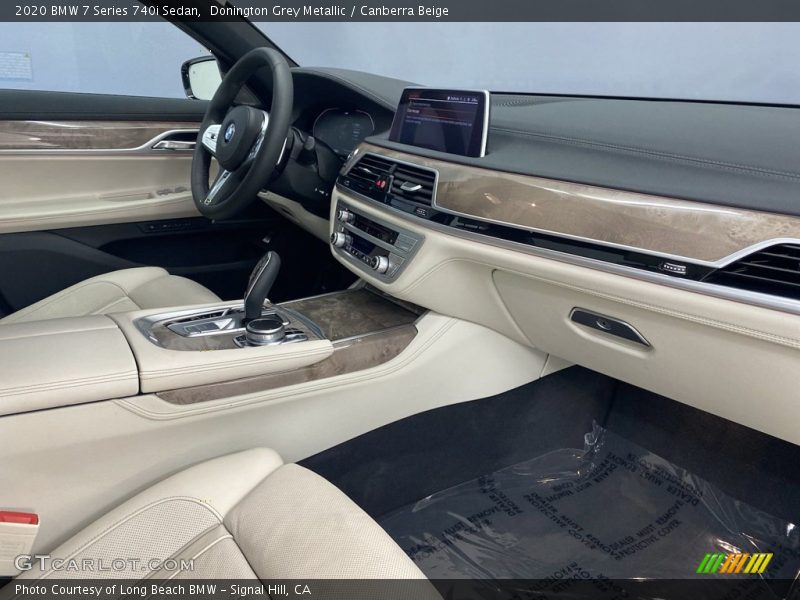 Donington Grey Metallic / Canberra Beige 2020 BMW 7 Series 740i Sedan