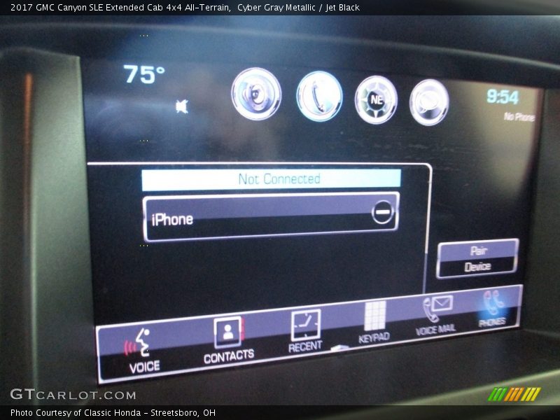 Cyber Gray Metallic / Jet Black 2017 GMC Canyon SLE Extended Cab 4x4 All-Terrain