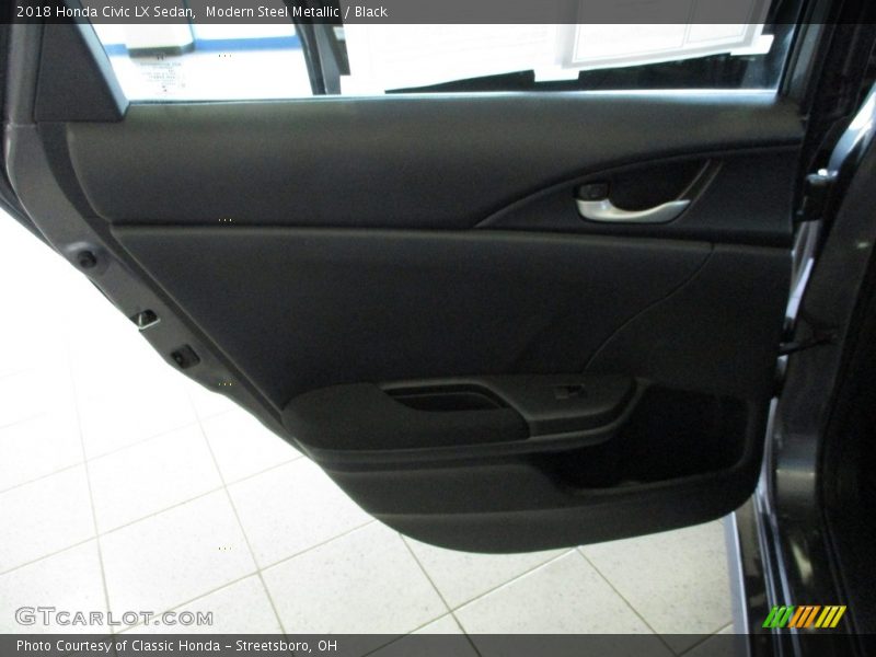 Modern Steel Metallic / Black 2018 Honda Civic LX Sedan