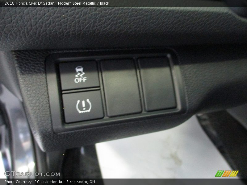 Modern Steel Metallic / Black 2018 Honda Civic LX Sedan