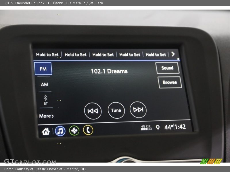 Pacific Blue Metallic / Jet Black 2019 Chevrolet Equinox LT