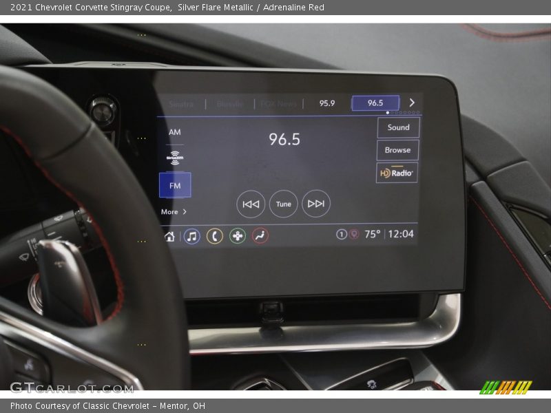 Controls of 2021 Corvette Stingray Coupe