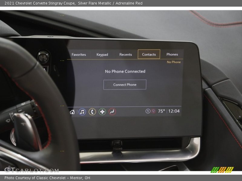 Controls of 2021 Corvette Stingray Coupe
