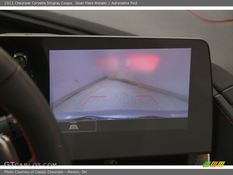 Silver Flare Metallic / Adrenaline Red 2021 Chevrolet Corvette Stingray Coupe