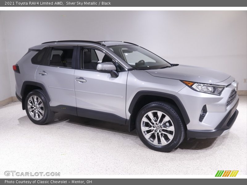 Silver Sky Metallic / Black 2021 Toyota RAV4 Limited AWD