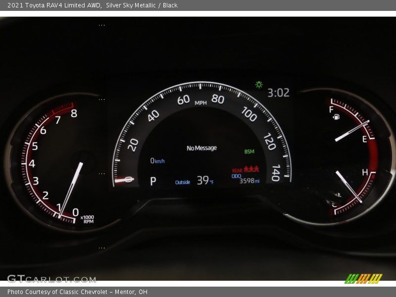 Silver Sky Metallic / Black 2021 Toyota RAV4 Limited AWD
