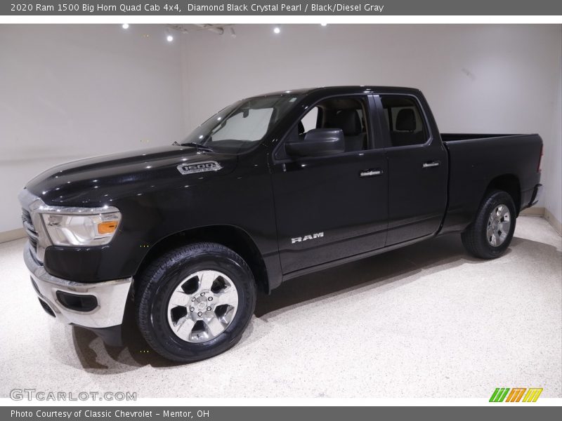 Diamond Black Crystal Pearl / Black/Diesel Gray 2020 Ram 1500 Big Horn Quad Cab 4x4