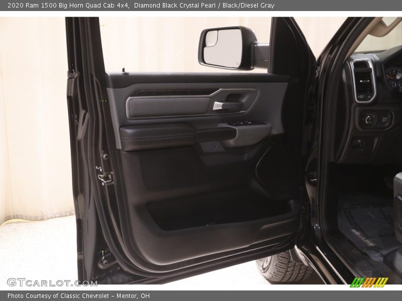 Diamond Black Crystal Pearl / Black/Diesel Gray 2020 Ram 1500 Big Horn Quad Cab 4x4