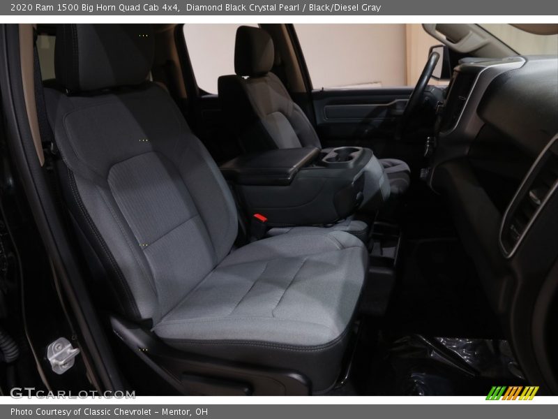 Diamond Black Crystal Pearl / Black/Diesel Gray 2020 Ram 1500 Big Horn Quad Cab 4x4