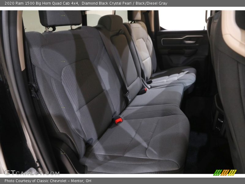 Diamond Black Crystal Pearl / Black/Diesel Gray 2020 Ram 1500 Big Horn Quad Cab 4x4