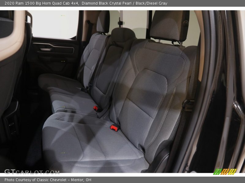 Diamond Black Crystal Pearl / Black/Diesel Gray 2020 Ram 1500 Big Horn Quad Cab 4x4