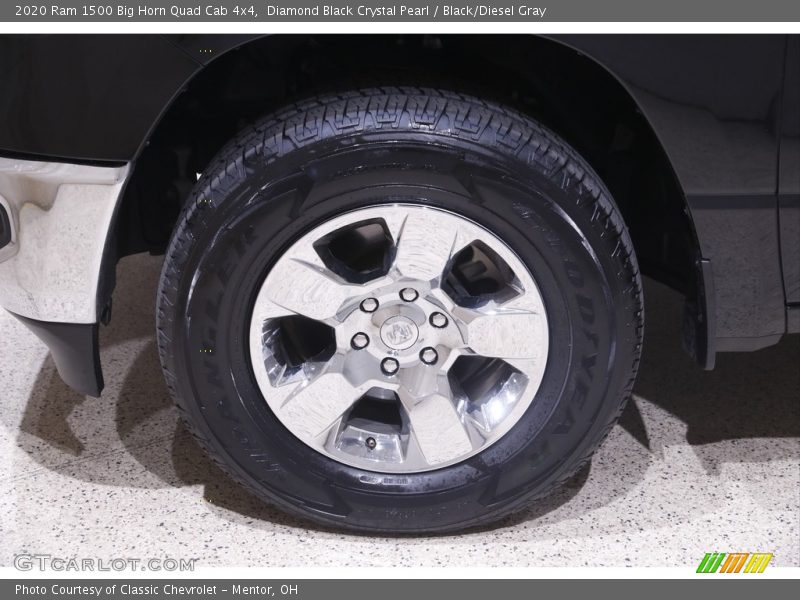 Diamond Black Crystal Pearl / Black/Diesel Gray 2020 Ram 1500 Big Horn Quad Cab 4x4