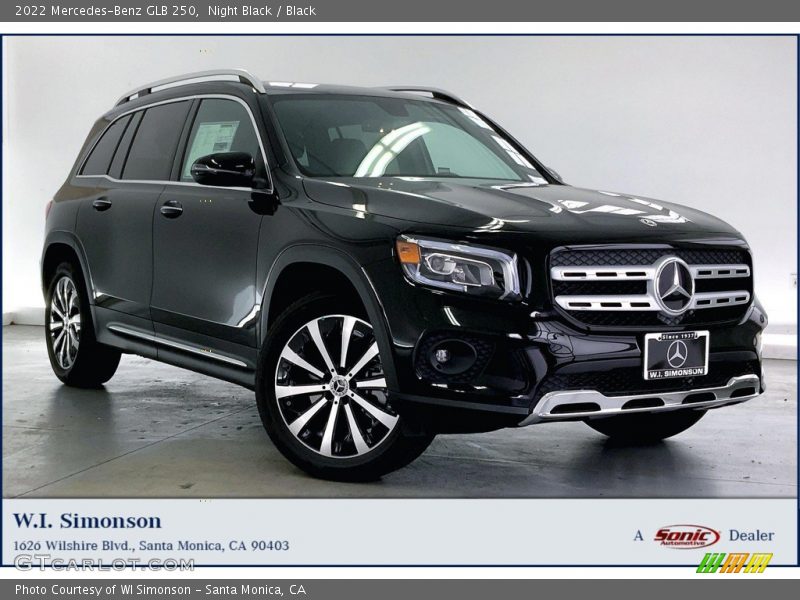 Night Black / Black 2022 Mercedes-Benz GLB 250