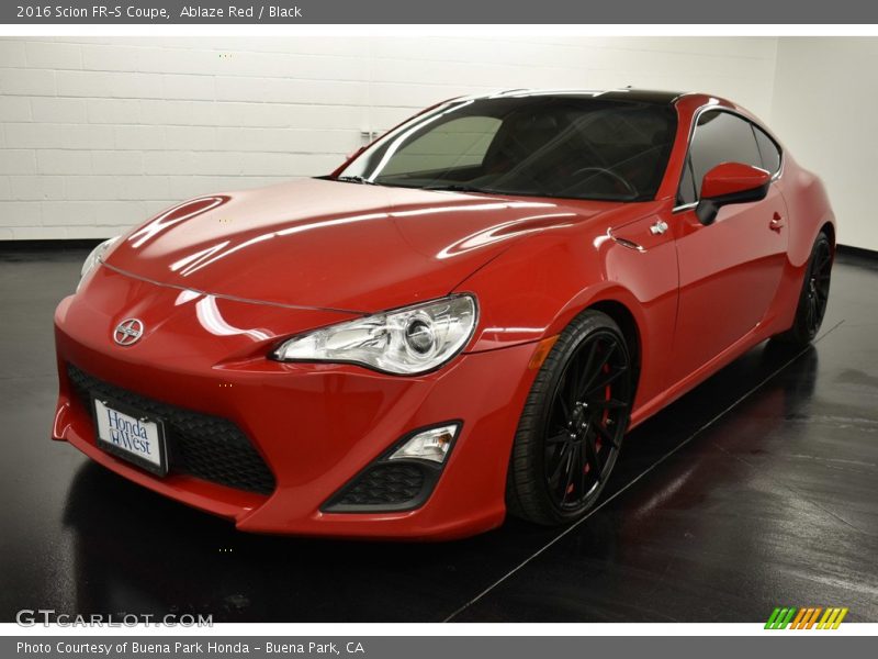 Ablaze Red / Black 2016 Scion FR-S Coupe