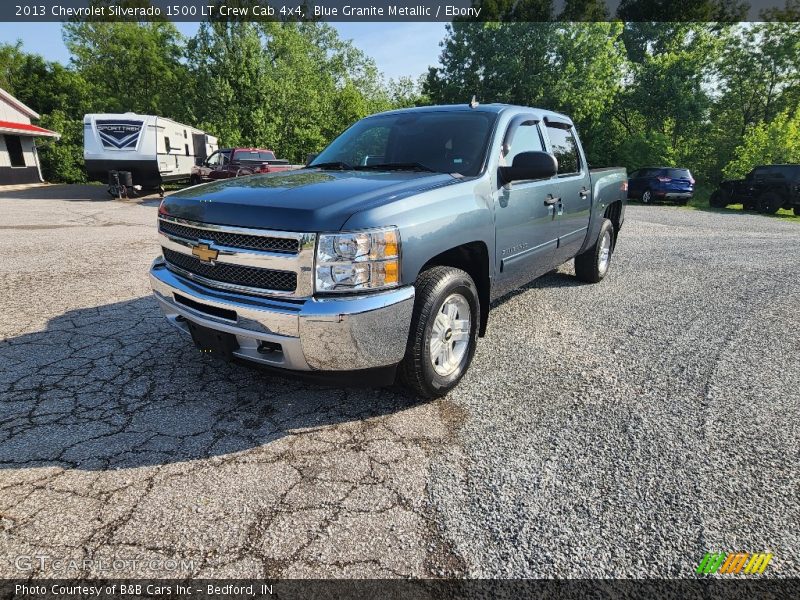 Blue Granite Metallic / Ebony 2013 Chevrolet Silverado 1500 LT Crew Cab 4x4