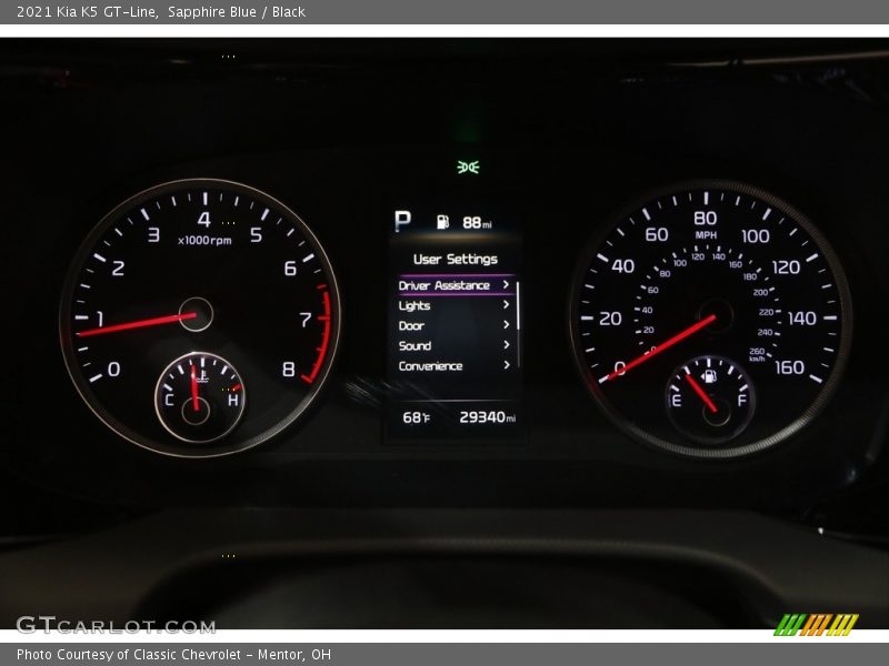  2021 K5 GT-Line GT-Line Gauges
