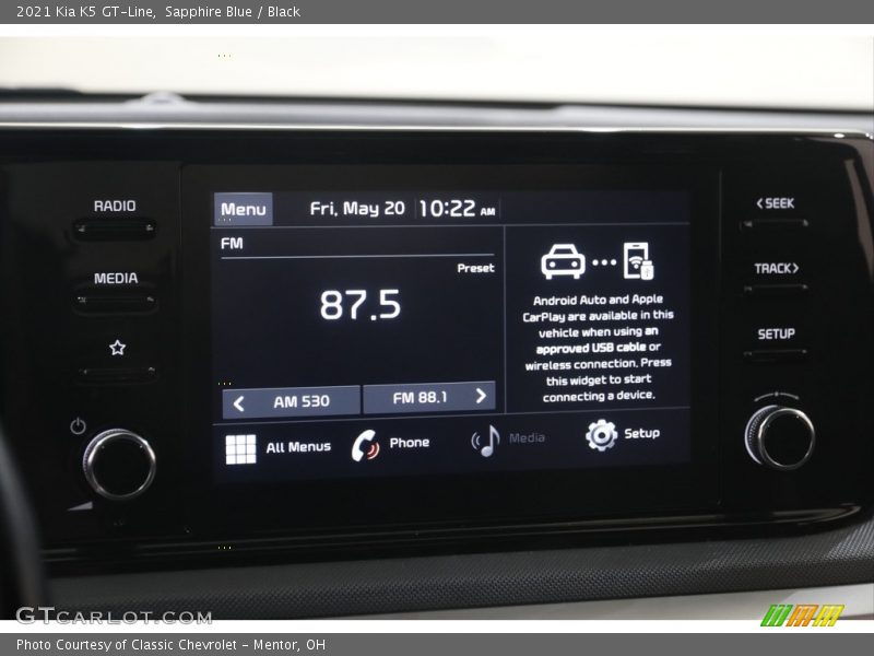 Sapphire Blue / Black 2021 Kia K5 GT-Line