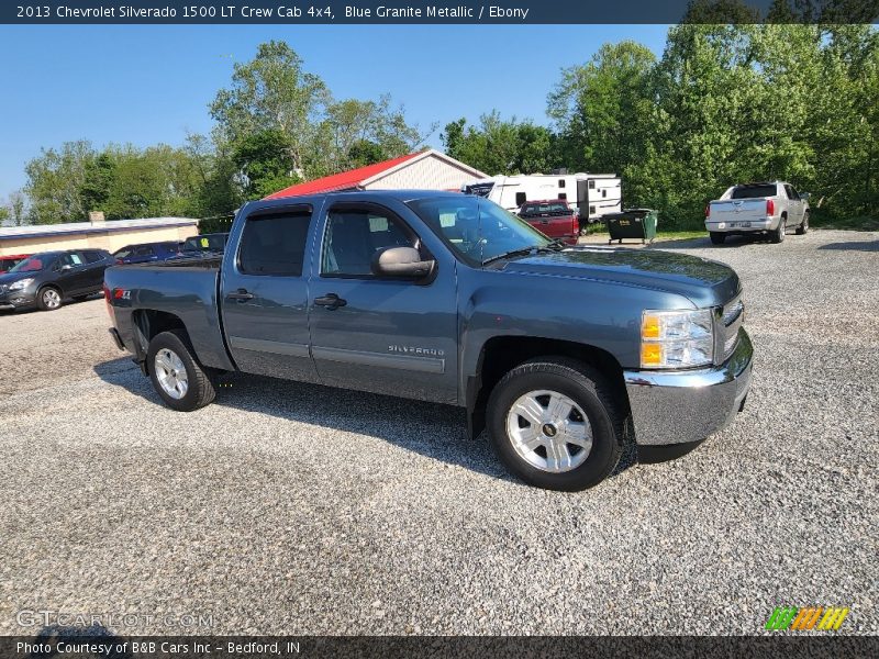 Blue Granite Metallic / Ebony 2013 Chevrolet Silverado 1500 LT Crew Cab 4x4