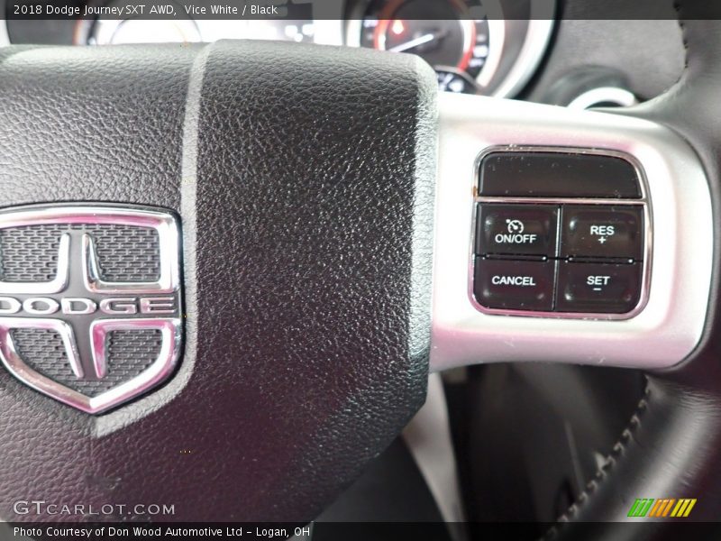 Vice White / Black 2018 Dodge Journey SXT AWD