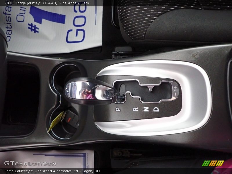 Vice White / Black 2018 Dodge Journey SXT AWD