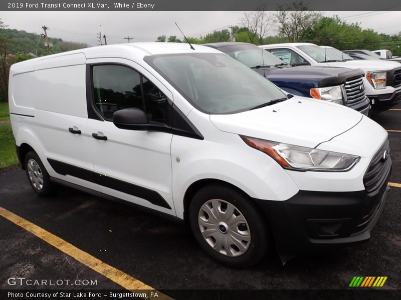 White / Ebony 2019 Ford Transit Connect XL Van