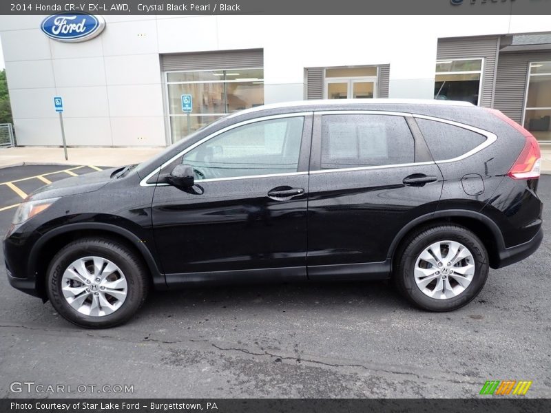Crystal Black Pearl / Black 2014 Honda CR-V EX-L AWD