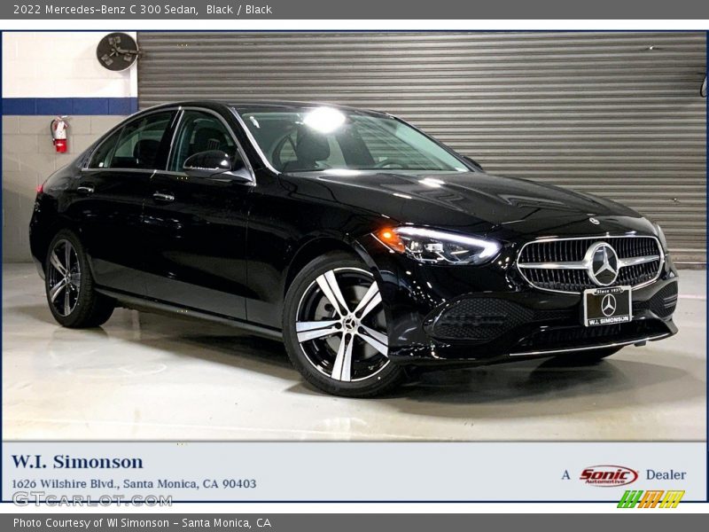 Black / Black 2022 Mercedes-Benz C 300 Sedan