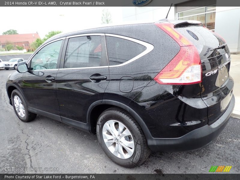 Crystal Black Pearl / Black 2014 Honda CR-V EX-L AWD