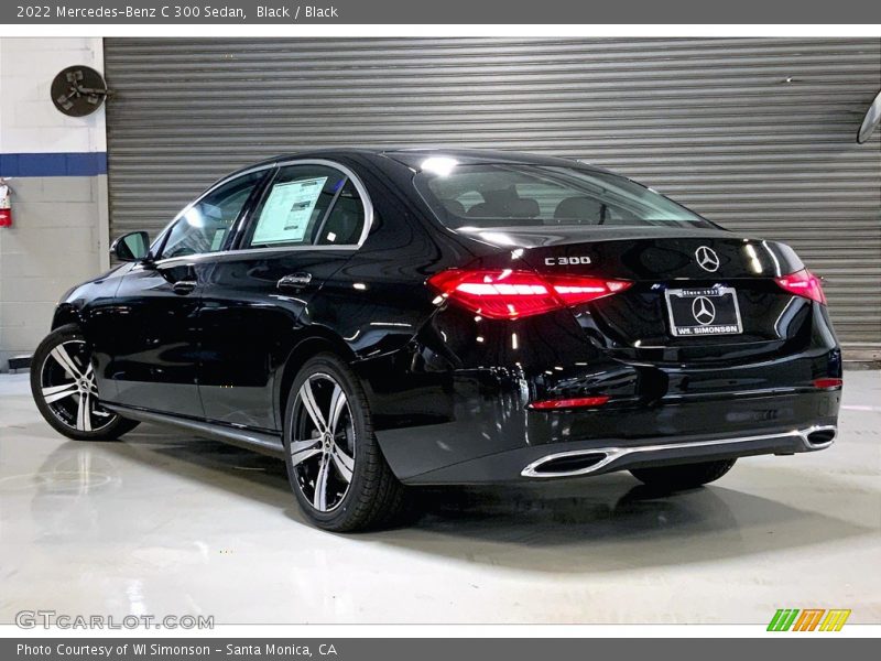 Black / Black 2022 Mercedes-Benz C 300 Sedan